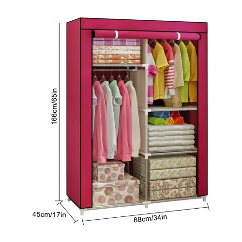 Folding Storage 2 door Wardrober - Image 4