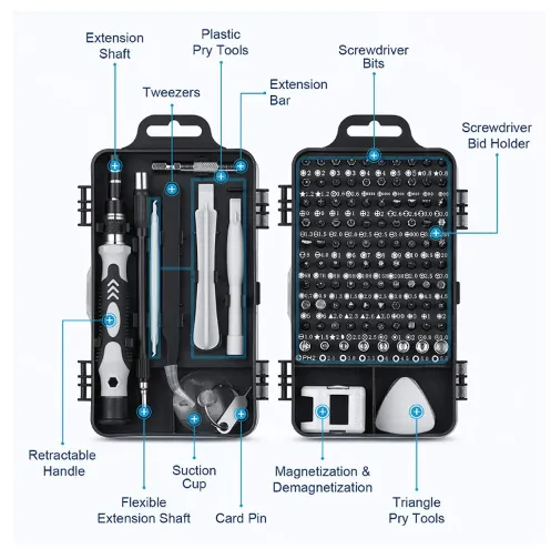 115 in 1 Professional Repair Tool Kit - Image 4