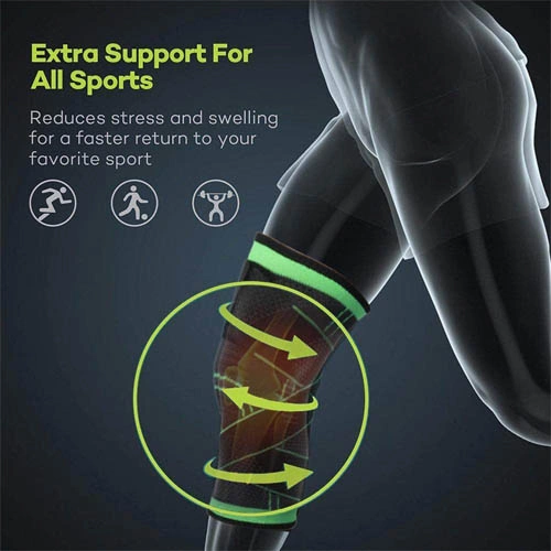 Knee Sleeve,Compression Fit Support -for Joint Pain and Arthritis Relief - Image 5