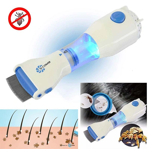 V- Comb Automatic Head Lice/ Dandruff Eliminator Vacuum Comb - Image 4