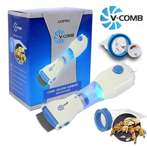 V- Comb Automatic Head Lice/ Dandruff Eliminator Vacuum Comb - Image 5