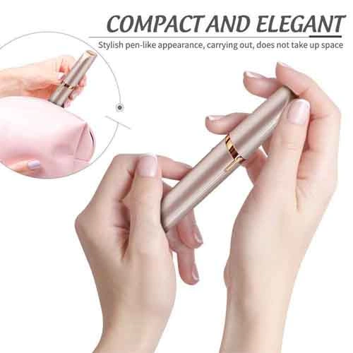 Flawless Women's Portable Safe Rechargeable Painless Eyebrow Trimmer Facial Hair Remover - Image 3