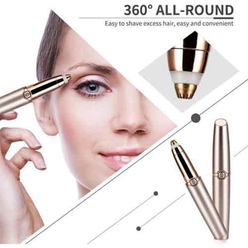 Flawless Women's Portable Safe Rechargeable Painless Eyebrow Trimmer Facial Hair Remover - Image 2