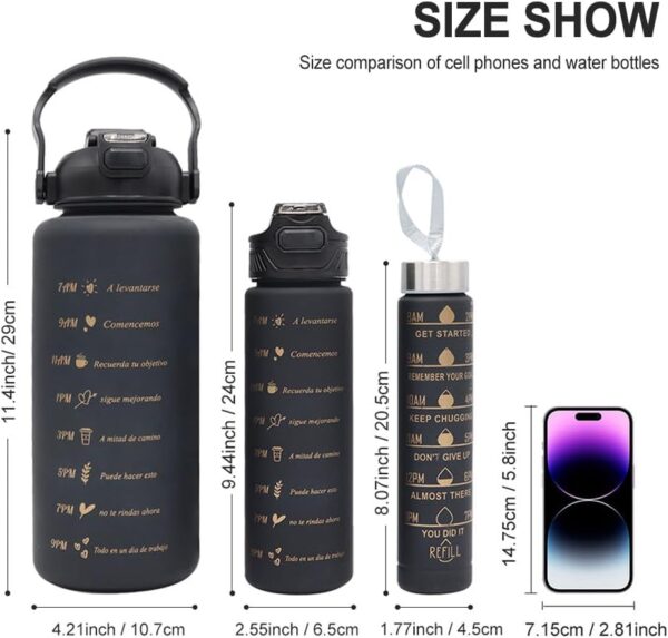 Sports 3 in 1 Water Bottle - Image 2
