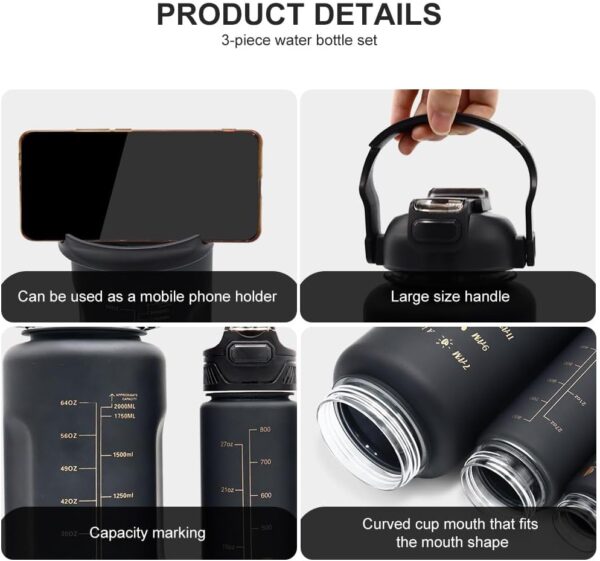 Sports 3 in 1 Water Bottle - Image 5
