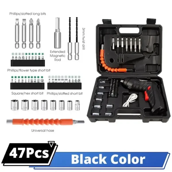 47 pcs Cordless Screwdriver Set - Image 2
